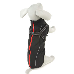 Vsepropejska Softshellová bunda pro psa s postrojem Barva: Černá