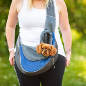 Vsepropejska Travel 2 taška pro psa přes rameno Barva: Modrá