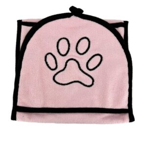 Vsepropejska Žanet ručník pro psa s kapsami Barva: Růžová