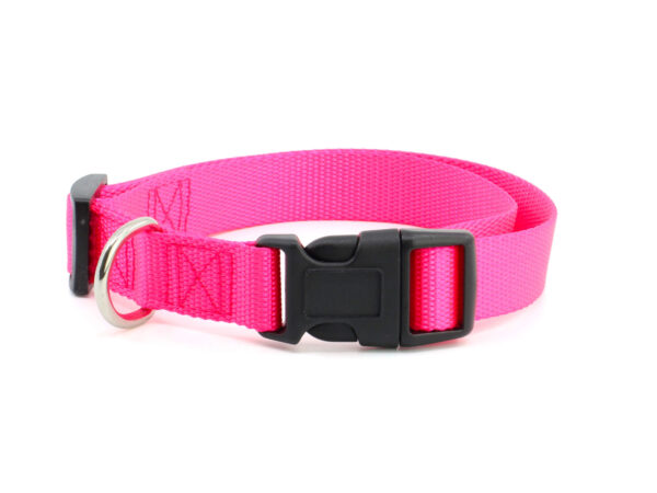 Vsepropejska Zuky nylonový obojek pro psa | 18 - 52 cm Barva: Růžová