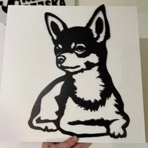 Vsepropejska Čivava 2 dřevěná dekorace na zeď Rozměr (cm): 38 x 26