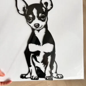 Vsepropejska Čivava 8 dřevěná dekorace na zeď Rozměr (cm): 38 x 21