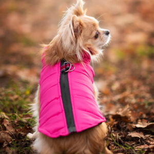 Vsepropejska Color-rainy obleček pro psa na zip Barva: Růžová