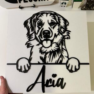 Vsepropejska Labrador dřevěná dekorace na zeď Rozměr (cm): 38 x 28