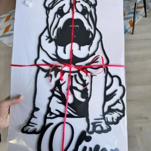 Vsepropejska Šarpej dřevěná dekorace na zeď Rozměr (cm): 38 x 26