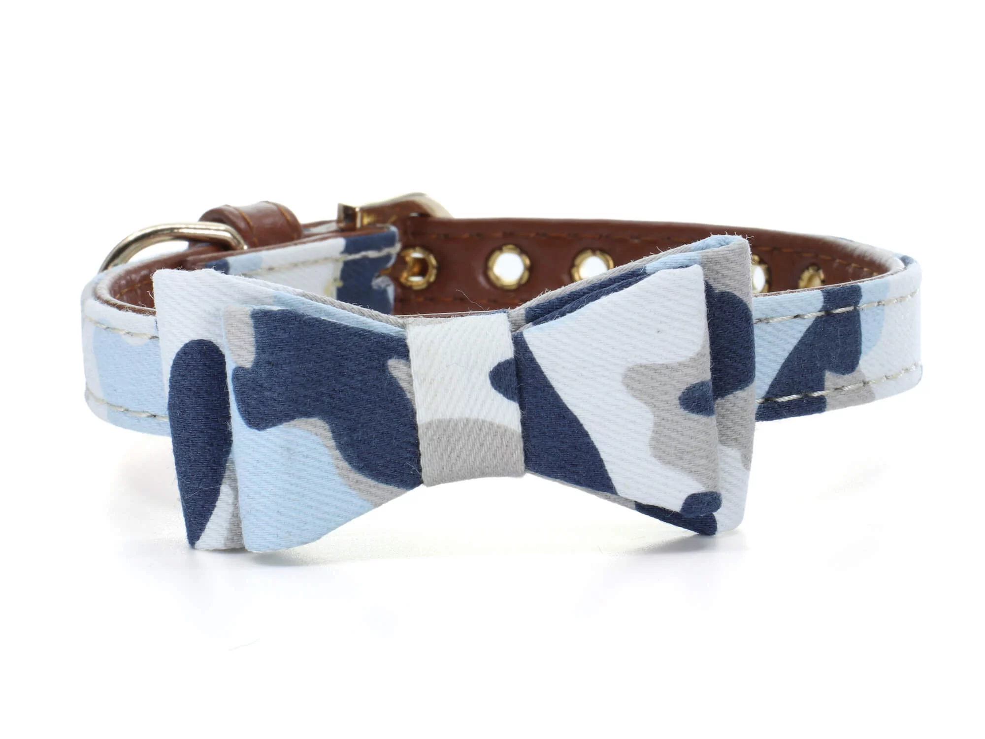 Vsepropejska Violeta obojek s motýlkem pro psa | 22 - 37 cm Barva: Modrá