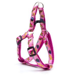 Vsepropejska Retro vibes růžový postroj pro psa Barva: Růžová