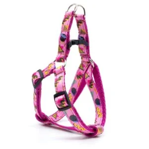Vsepropejska Retro vibes růžový postroj pro psa Barva: Růžová