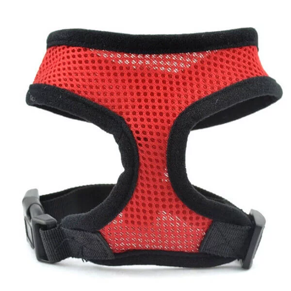 Vsepropejska Airy prodyšné kšíry pro psa | 22 – 59 cm Barva: Červená
