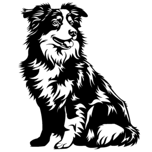 Vsepropejska Australský ovčák 11 dřevěná dekorace na zeď Rozměr (cm): 38 x 31