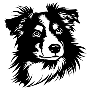 Vsepropejska Australský ovčák 9 dřevěná dekorace na zeď Rozměr (cm): 38 x 37