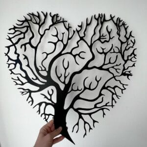 Vsepropejska Strom života srdce dekorace na zeď Rozměr (cm): 38 x 37