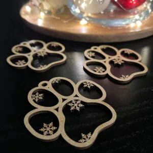 Vsepropejska Vánoční baňka s motivem psa 3 Barva: Hnědá