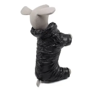 Vsepropejska Vansi zimní kombinéza pro psa s kožichem Barva: Černá