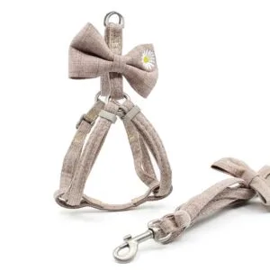 Vsepropejska Hana postroj pro psa s vodítkem | 32 – 54 cm Barva: Hnědá