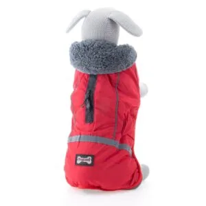 Vsepropejska Rafael bunda pro psa s kožíškem Barva: Červená