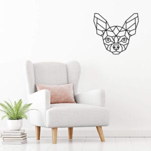 Vsepropejska Čivava dřevěná dekorace na zeď Rozměr (cm): 38 x 35