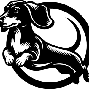 Vsepropejska Jezevčík 8 dřevěná dekorace na zeď Rozměr (cm): 38 x 35