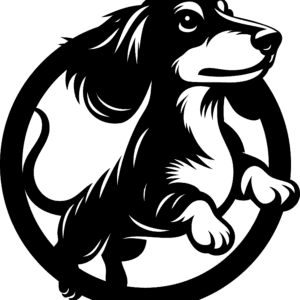 Vsepropejska Jezevčík 8 dřevěná dekorace na zeď Rozměr (cm): 39 x 37