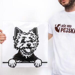 Vsepropejska Jorkšírský teriér 13 dřevěná dekorace na zeď Rozměr (cm): 38 x 34