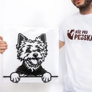 Vsepropejska Jorkšírský teriér 13 dřevěná dekorace na zeď Rozměr (cm): 38 x 34