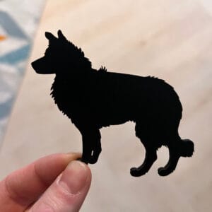 Vsepropejska Mag magnet na lednici ve tvaru psa Plemeno: Border kolie