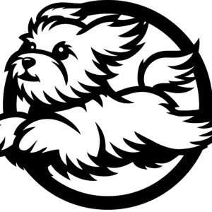 Vsepropejska Maltézský psík 4 dřevěná dekorace na zeď Rozměr (cm): 38 x 22