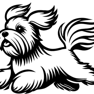 Vsepropejska Maltézský psík 4 dřevěná dekorace na zeď Rozměr (cm): 38 x 30