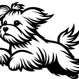 Vsepropejska Maltézský psík 4 dřevěná dekorace na zeď Rozměr (cm): 38 x 28