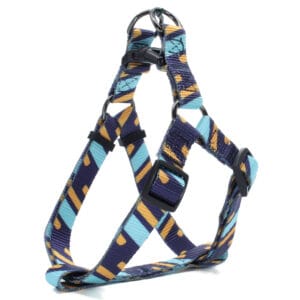 Vsepropejska Pick III modro-žlutý  postroj pro psa Obvod hrudníku: 39 - 62 cm