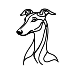 Vsepropejska Chrt 11 dřevěná dekorace na zeď Rozměr (cm): 38 x 28