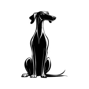 Vsepropejska Chrt 6 dřevěná dekorace na zeď Rozměr (cm): 38 x 26