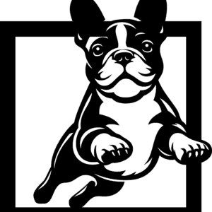 Vsepropejska Francouzský buldoček 16 dřevěná dekorace na zeď Rozměr (cm): 38 x 34