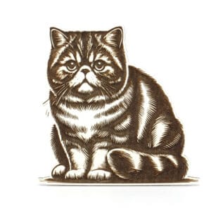 Vsepropejska Gravírovaný magnet ve tvaru kočky Barva: Bílá