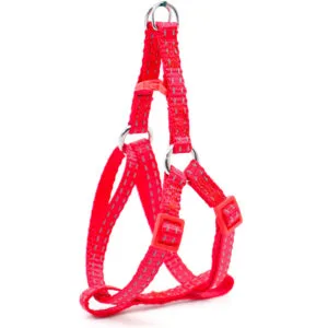 Vsepropejska Habel reflexní postroj pro psa s vodítkem Barva: Červená