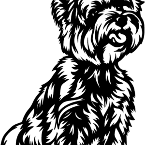 Vsepropejska Jorkšírský teriér 15 dřevěná dekorace na zeď Rozměr (cm): 38 x 27