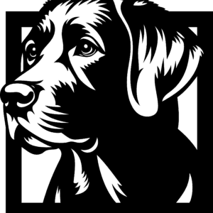 Vsepropejska Labrador 5 dřevěná dekorace na zeď Rozměr (cm): 38 x 36