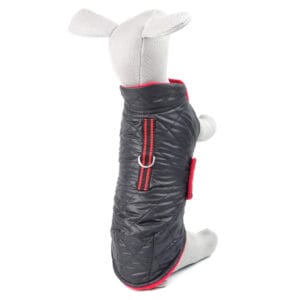 Vsepropejska Frosty prošitá zimní bunda pro psa Barva: Černo-červená