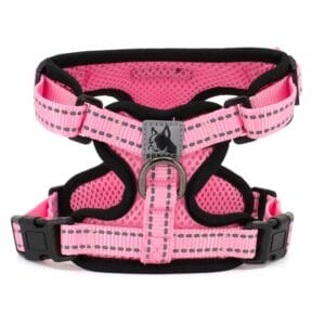 Vsepropejska Serg postroj s prodyšným povrchem pro psa | 28 – 78 cm Barva: Růžová