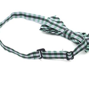 Britain zelený károvaný motýlek pro psa | 20 - 44 cm Barva: Zelená