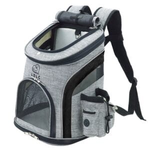 Smart šedo-modrý batoh pro psa | do 6 Kg Barva: Černá