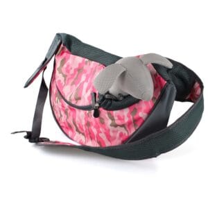 Vsepropejska Travel 2 taška pro psa přes rameno Barva: Růžový-maskáč