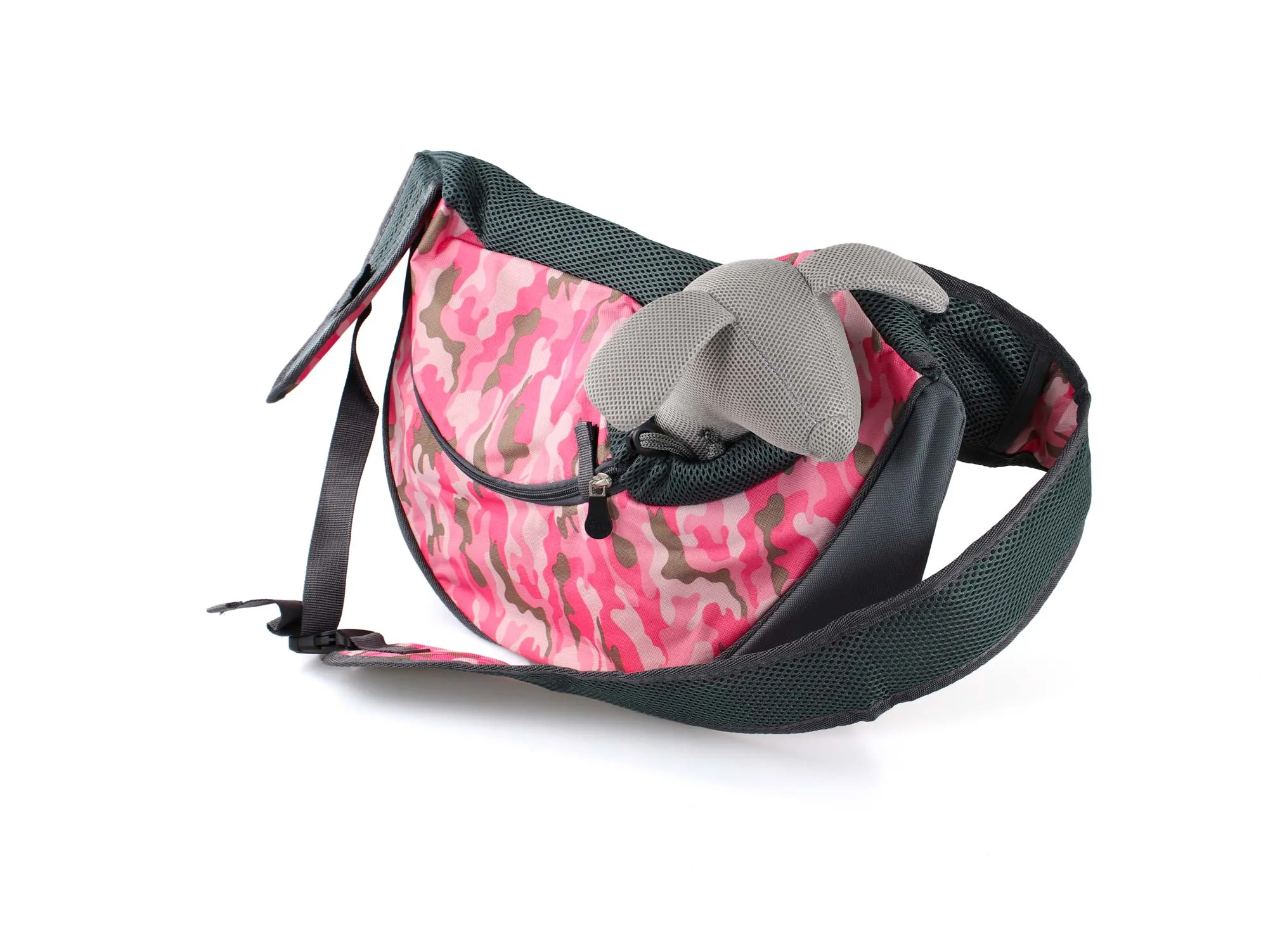 Vsepropejska Travel 2 taška pro psa přes rameno Barva: Růžový-maskáč