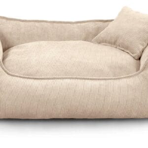 Vsepropejska Finley manšestr pelech pro psa se zipem Barva: Bílá