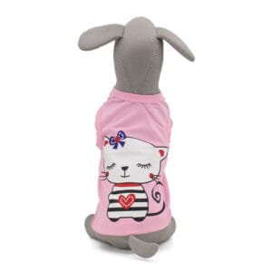 Vsepropejska Kitty elastické tričko pro psa Barva: Růžová
