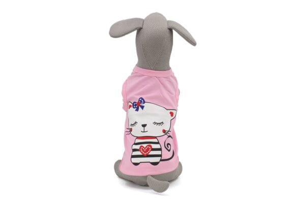 Vsepropejska Kitty elastické tričko pro psa Barva: Růžová