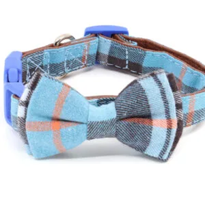 Vsepropejska Luky obojek s motýlkem | 24 - 55 cm Barva: Modrá