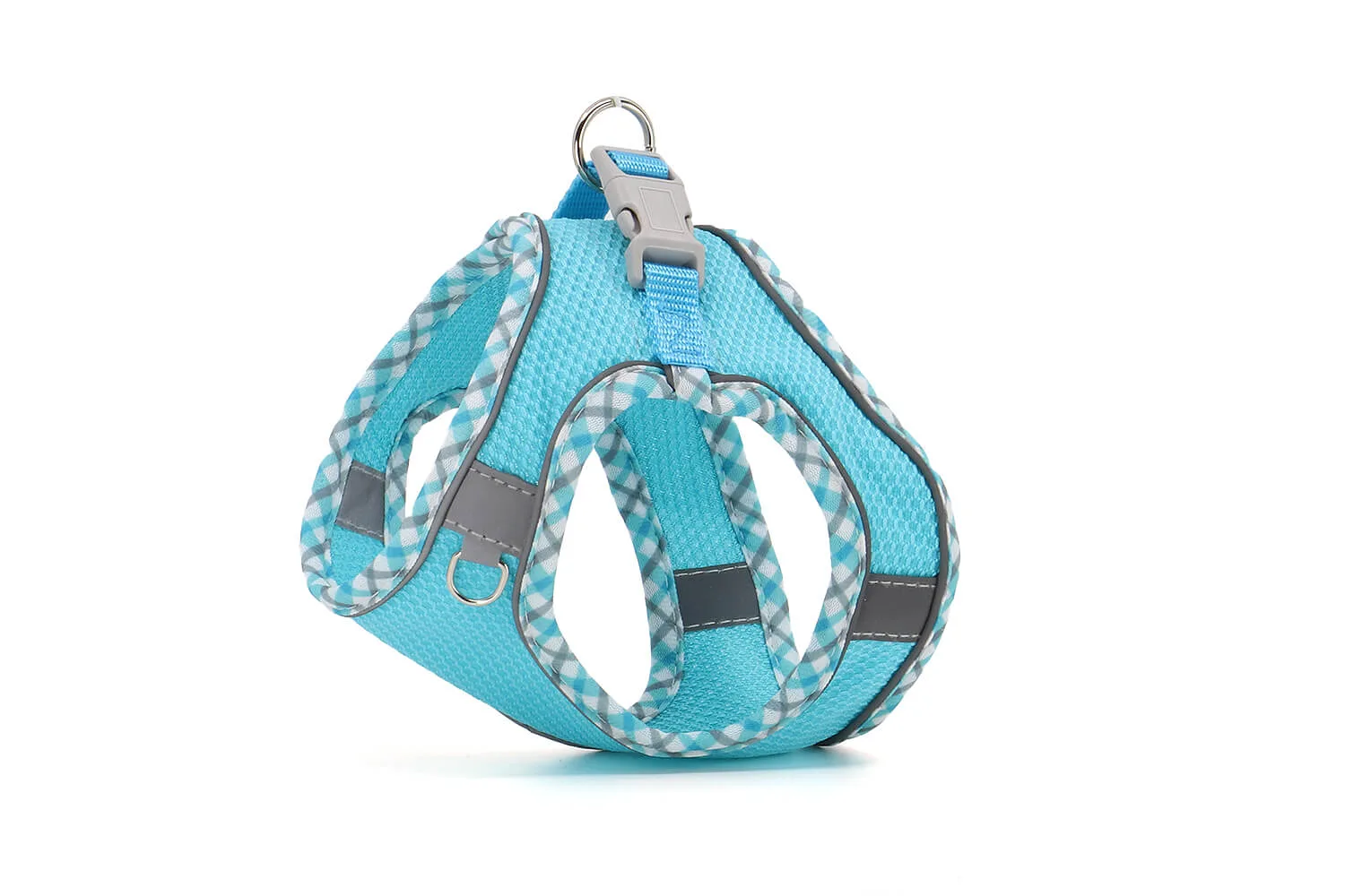 Vsepropejska Neve postroj pro psa s vodítkem | 22 – 46 cm Barva: Modrá s lemem