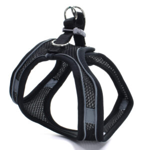 Vsepropejska Neve postroj pro psa s vodítkem | 22 – 46 cm Barva: Černá