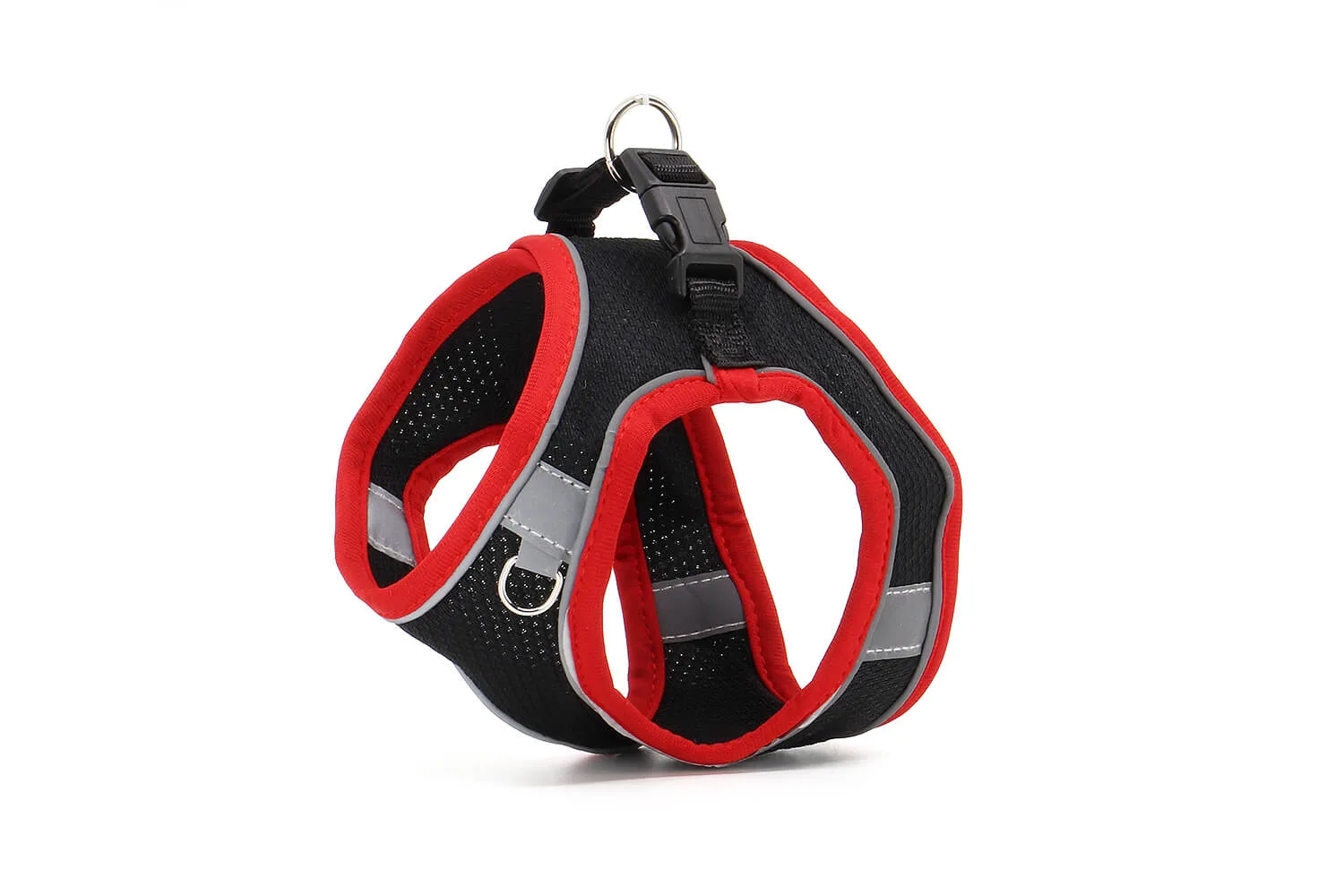 Vsepropejska Neve postroj pro psa s vodítkem | 22 – 46 cm Barva: Černo-červená
